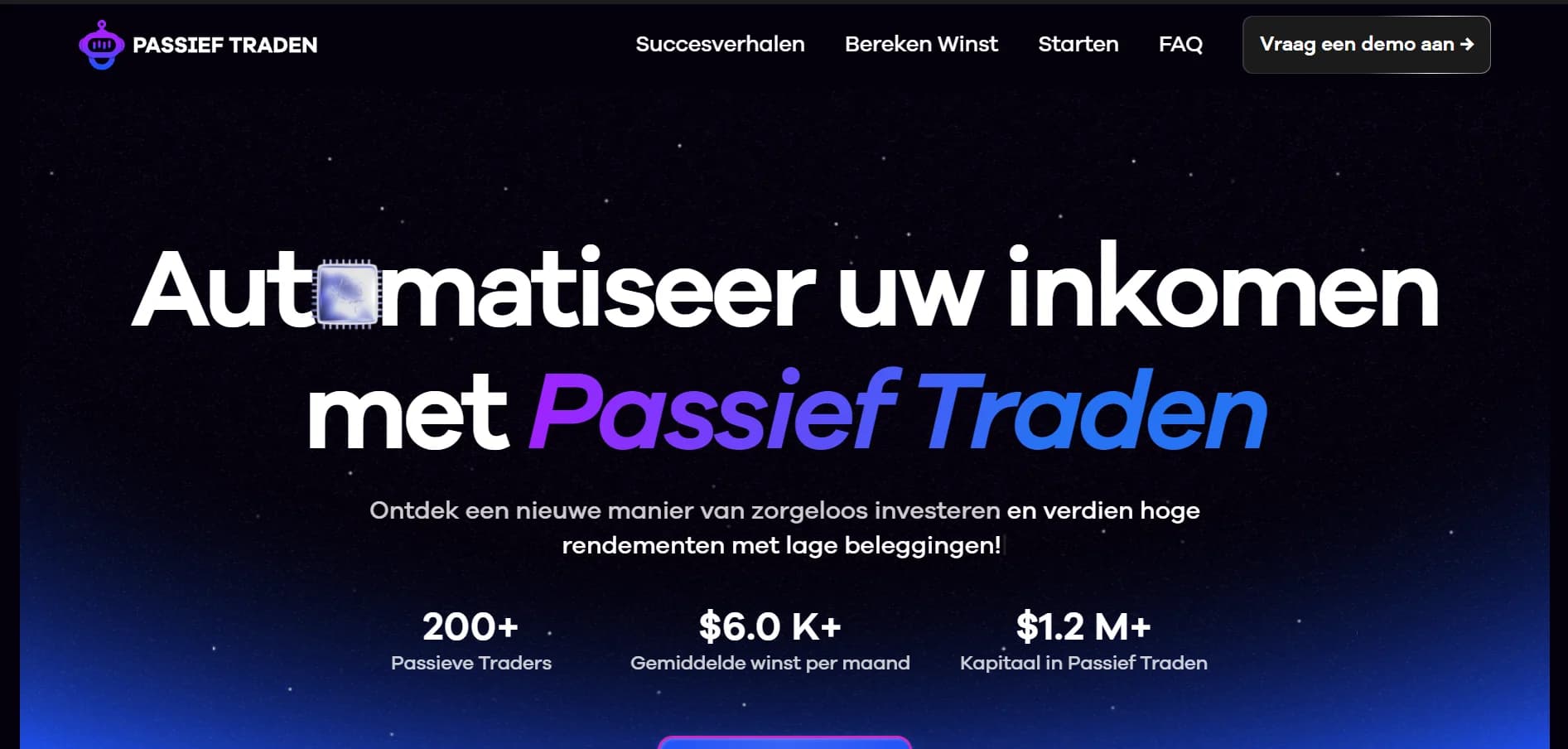 Passief Traden project screenshot 1