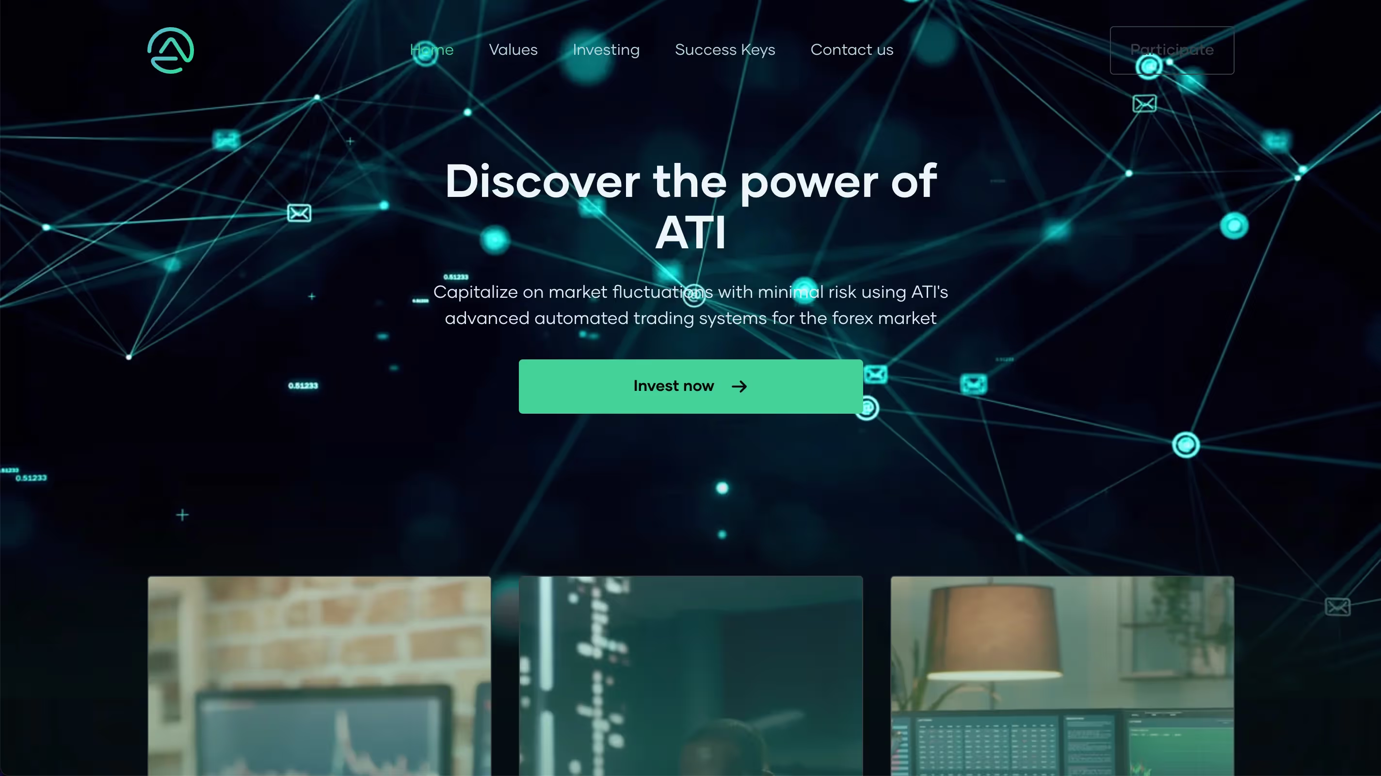 Artificial Trading Intelligence website design by Weblyfe