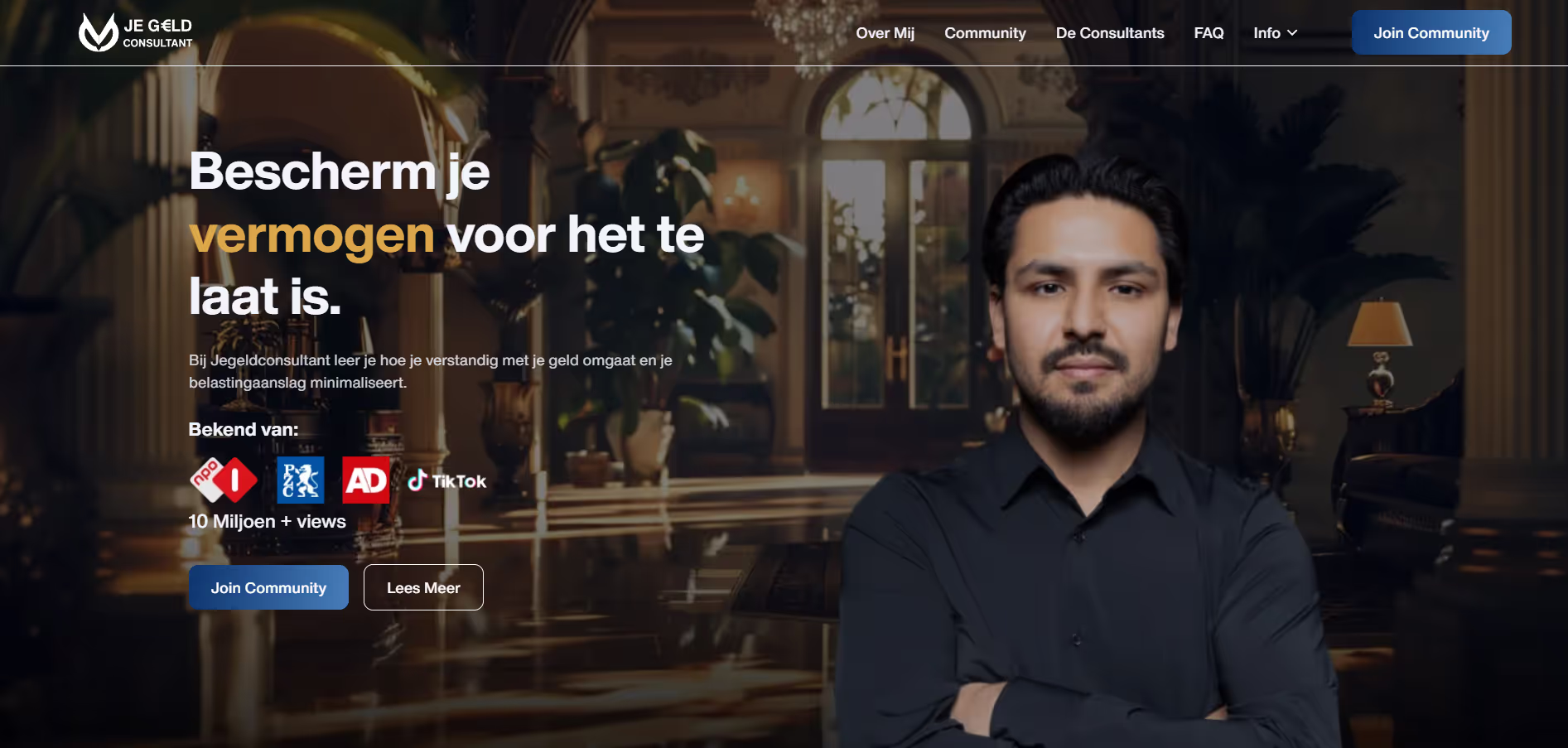 Je Geld Consultant website by Weblyfe