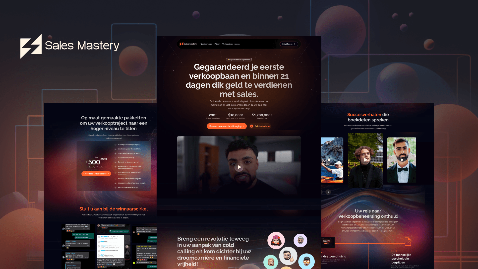 Sales Mastery website design by Weblyfe