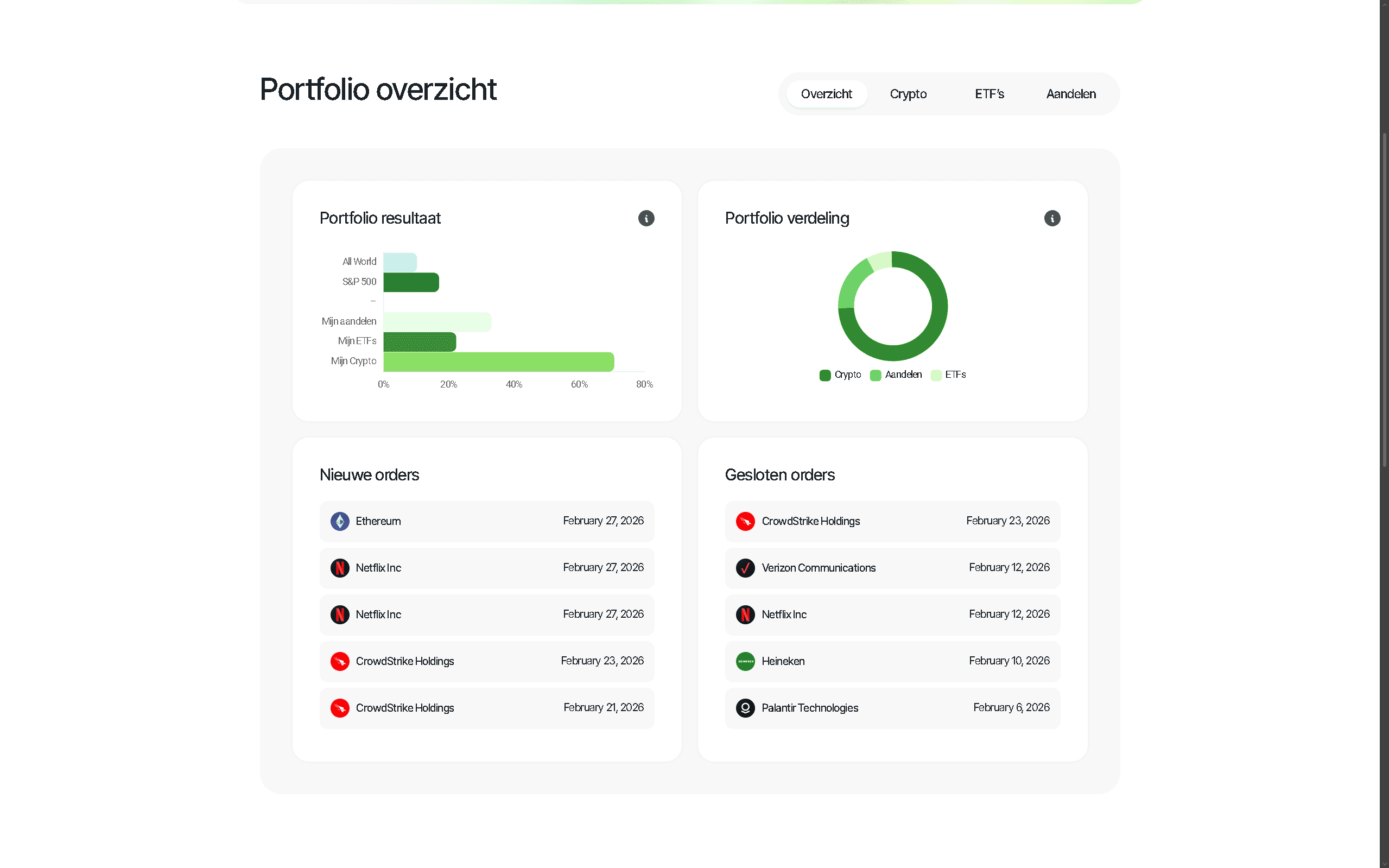 Van Straaten Trading project screenshot 3
