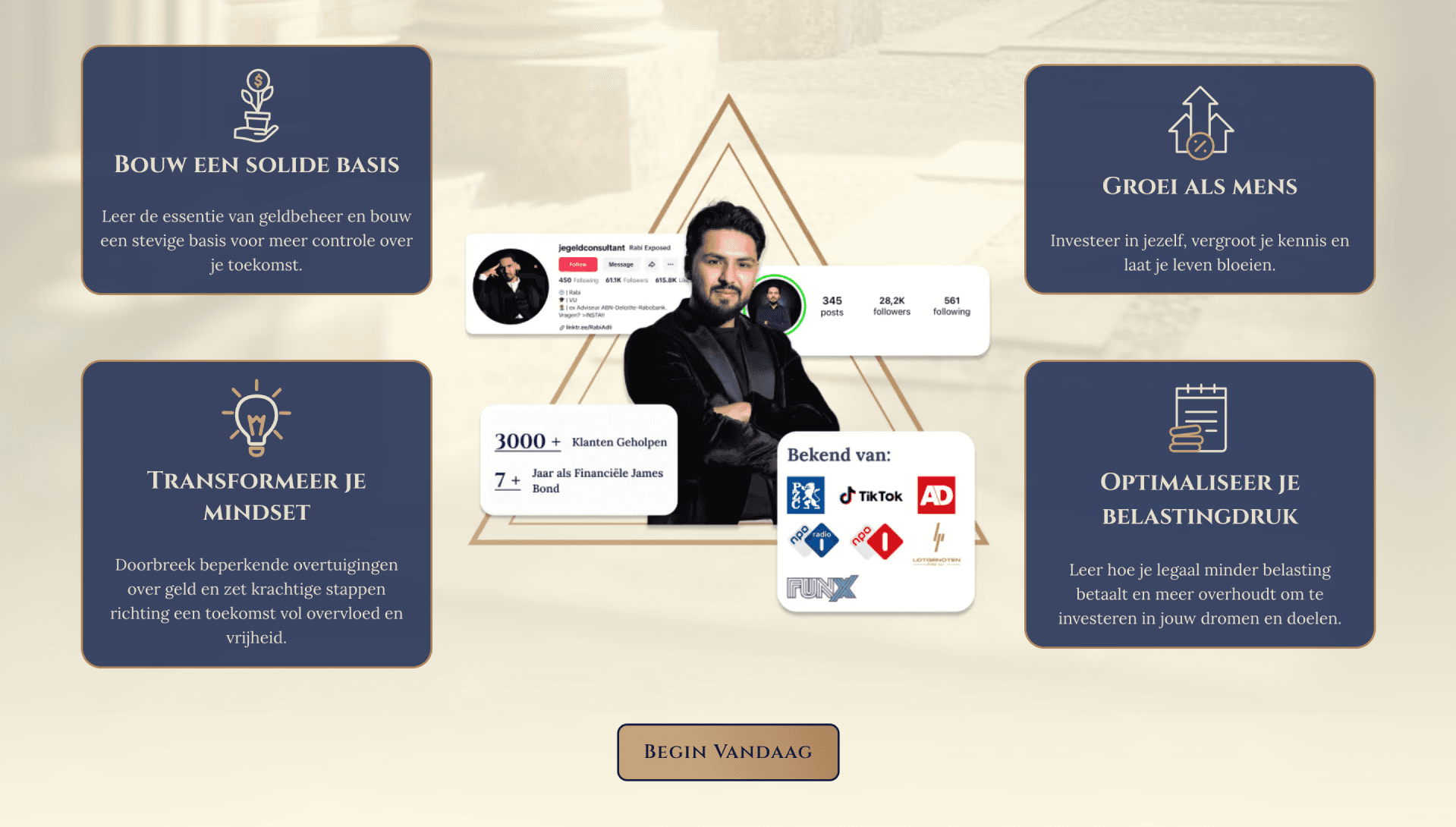 Geld Instituut project screenshot 2