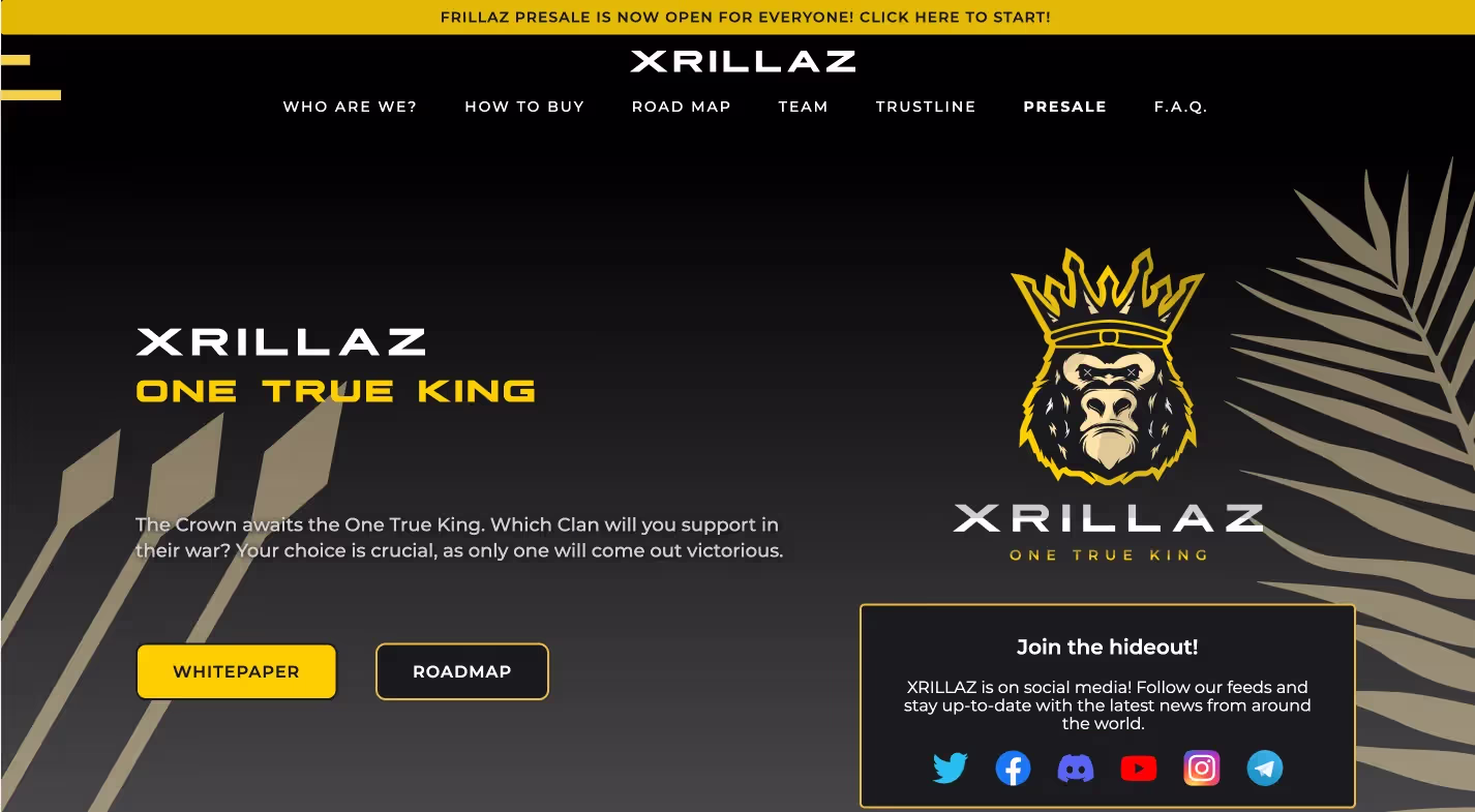 Xrillaz website design by Weblyfe