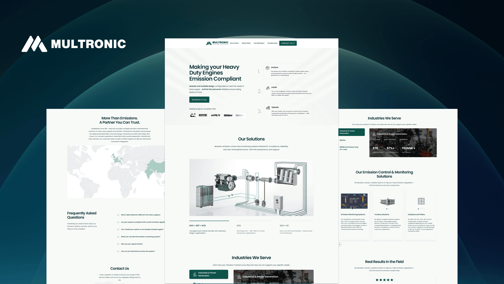 Multronic website design by Weblyfe