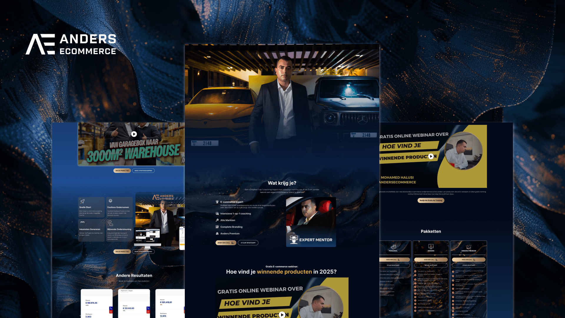Anders Ecommerce website design by Weblyfe