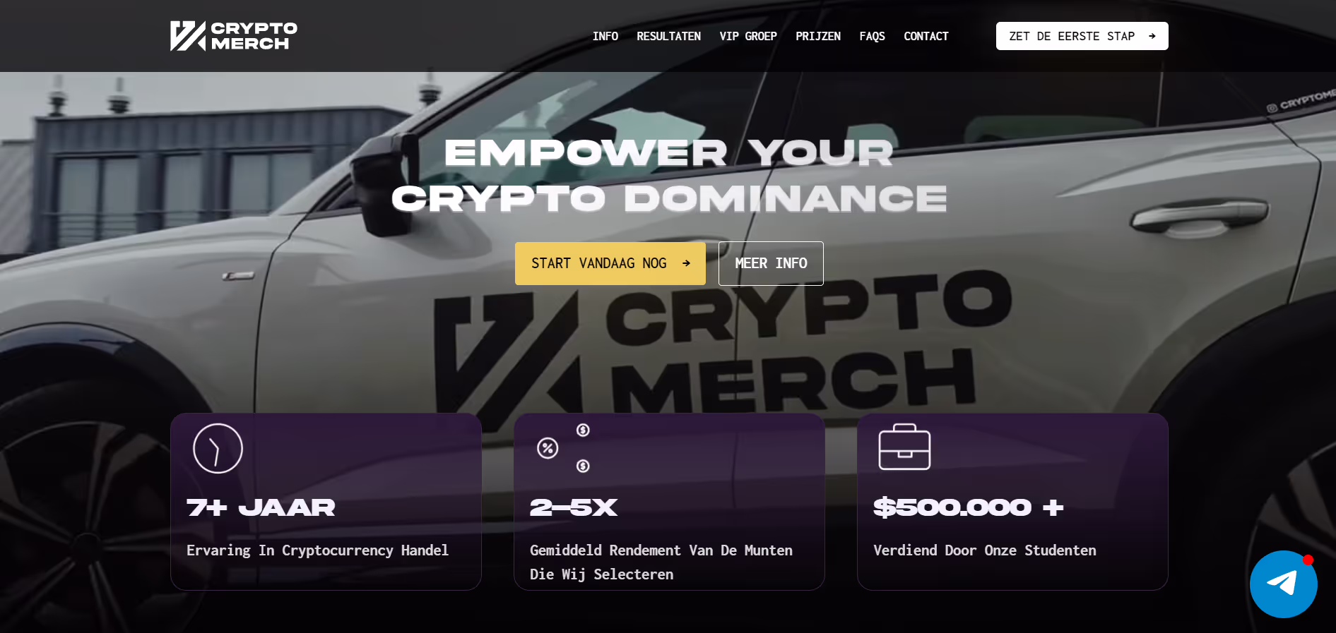 CryptoMerch project screenshot 1