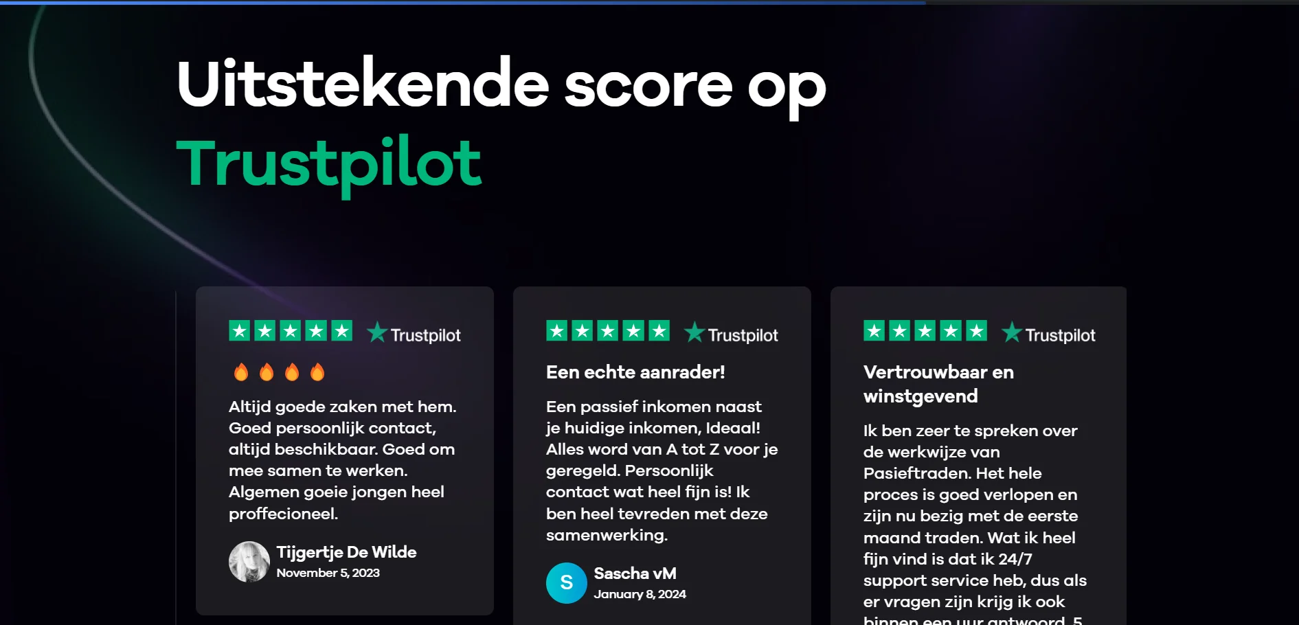 Passief Traden project screenshot 5