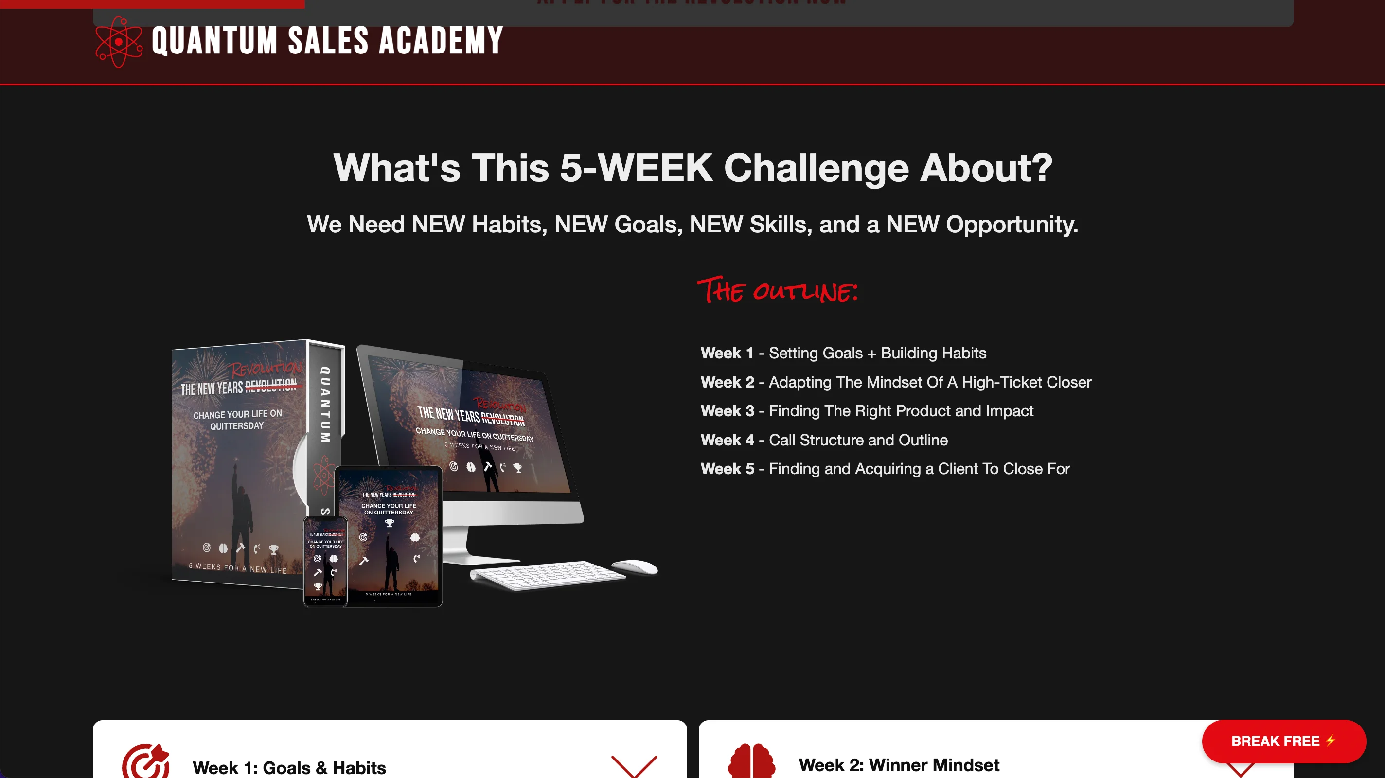 Quantum Sales Academy project screenshot 1