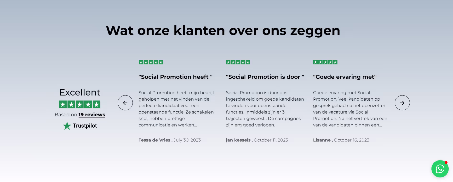 Social Promotion project screenshot 2