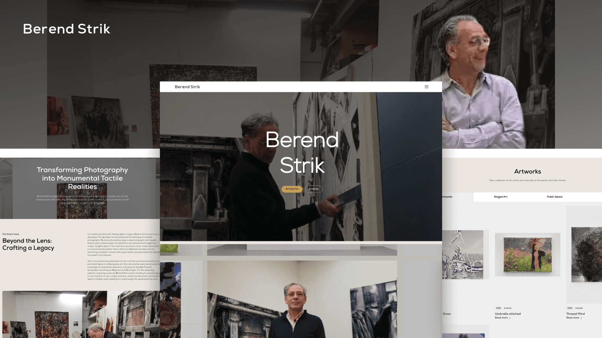 Berend Strik website design by Weblyfe
