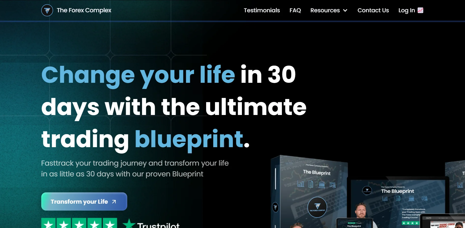 The Forex Complex website design by Weblyfe