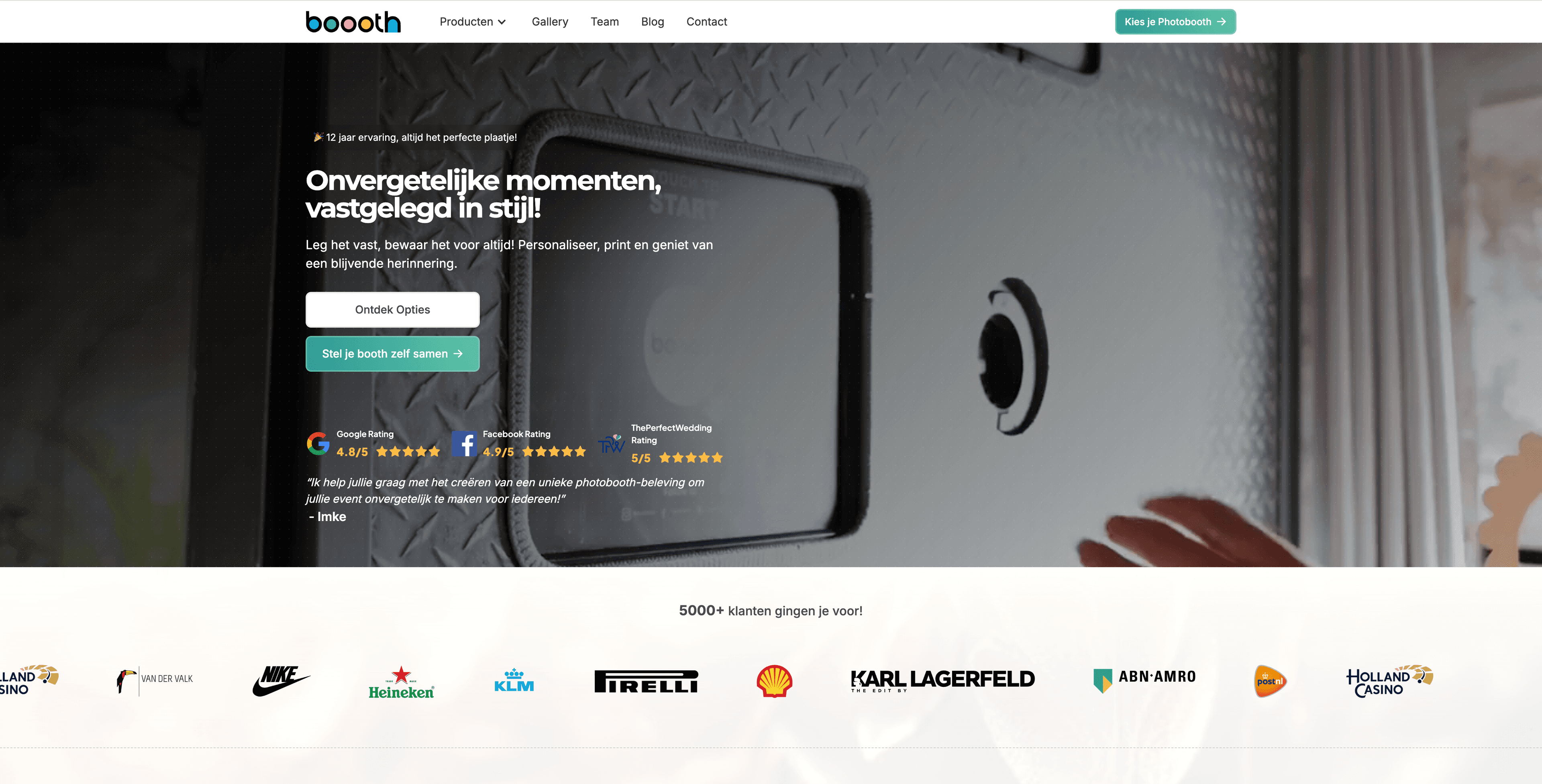 Boooth project screenshot 1