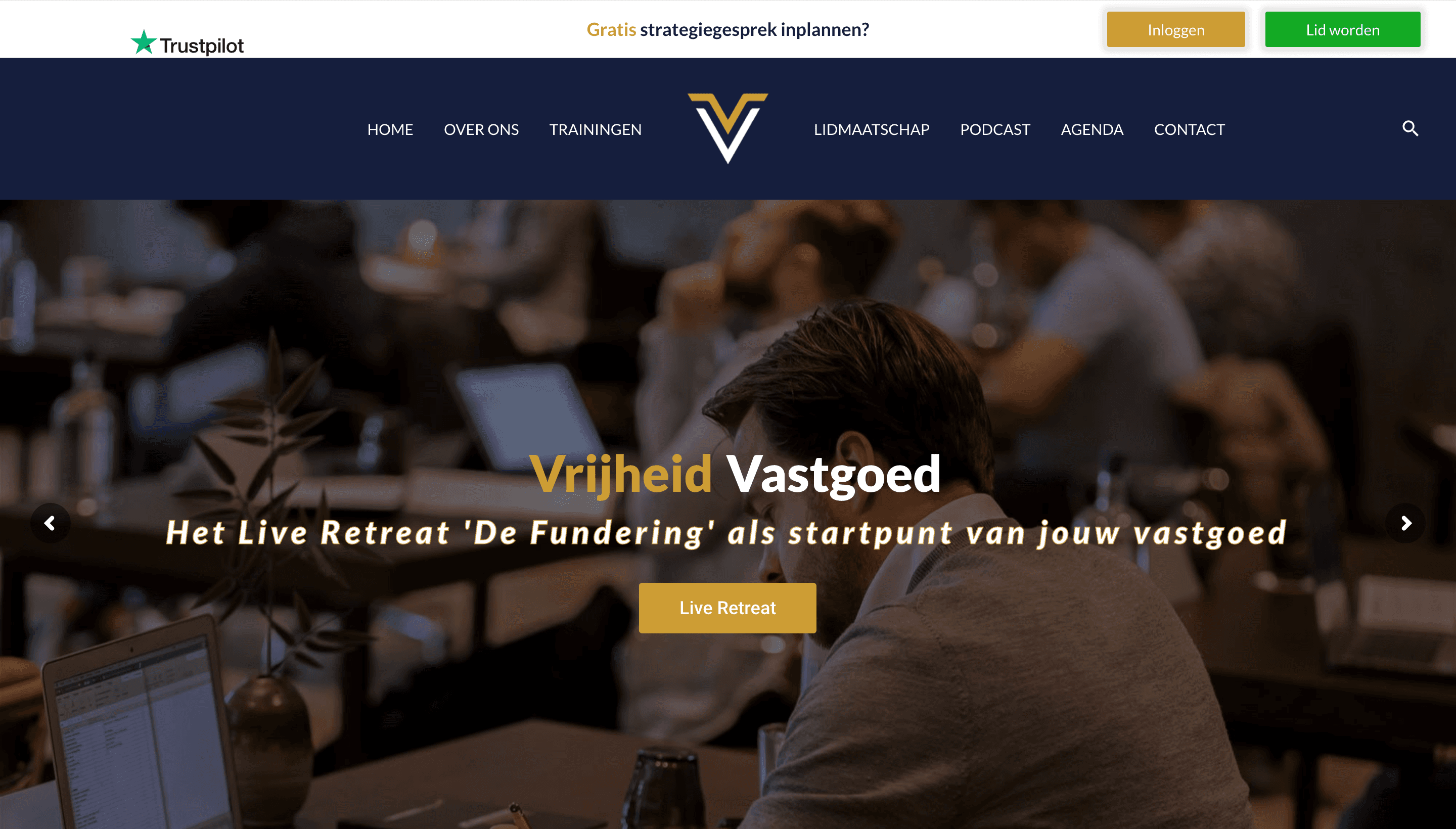 Vrijheid Vastgoed project screenshot 1