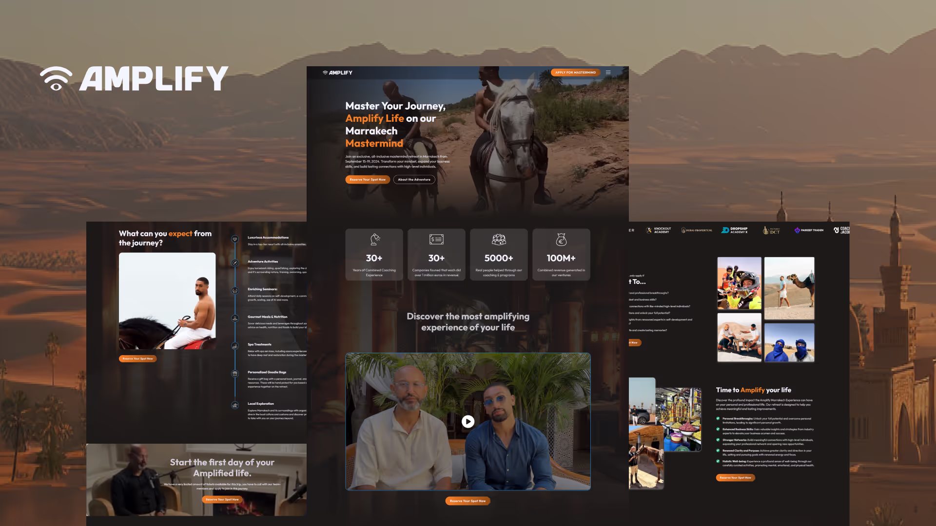 Amplify website design by Weblyfe