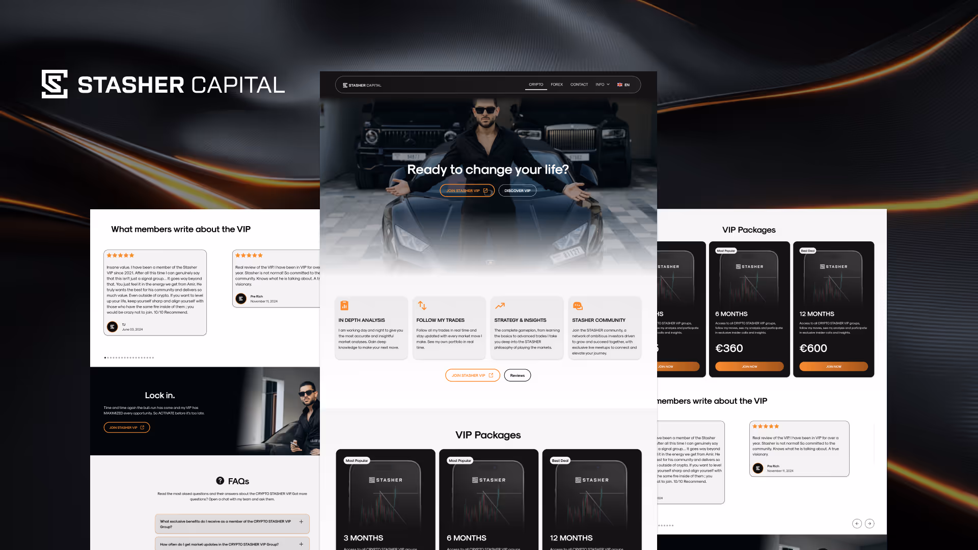 Stasher Capital website design by Weblyfe