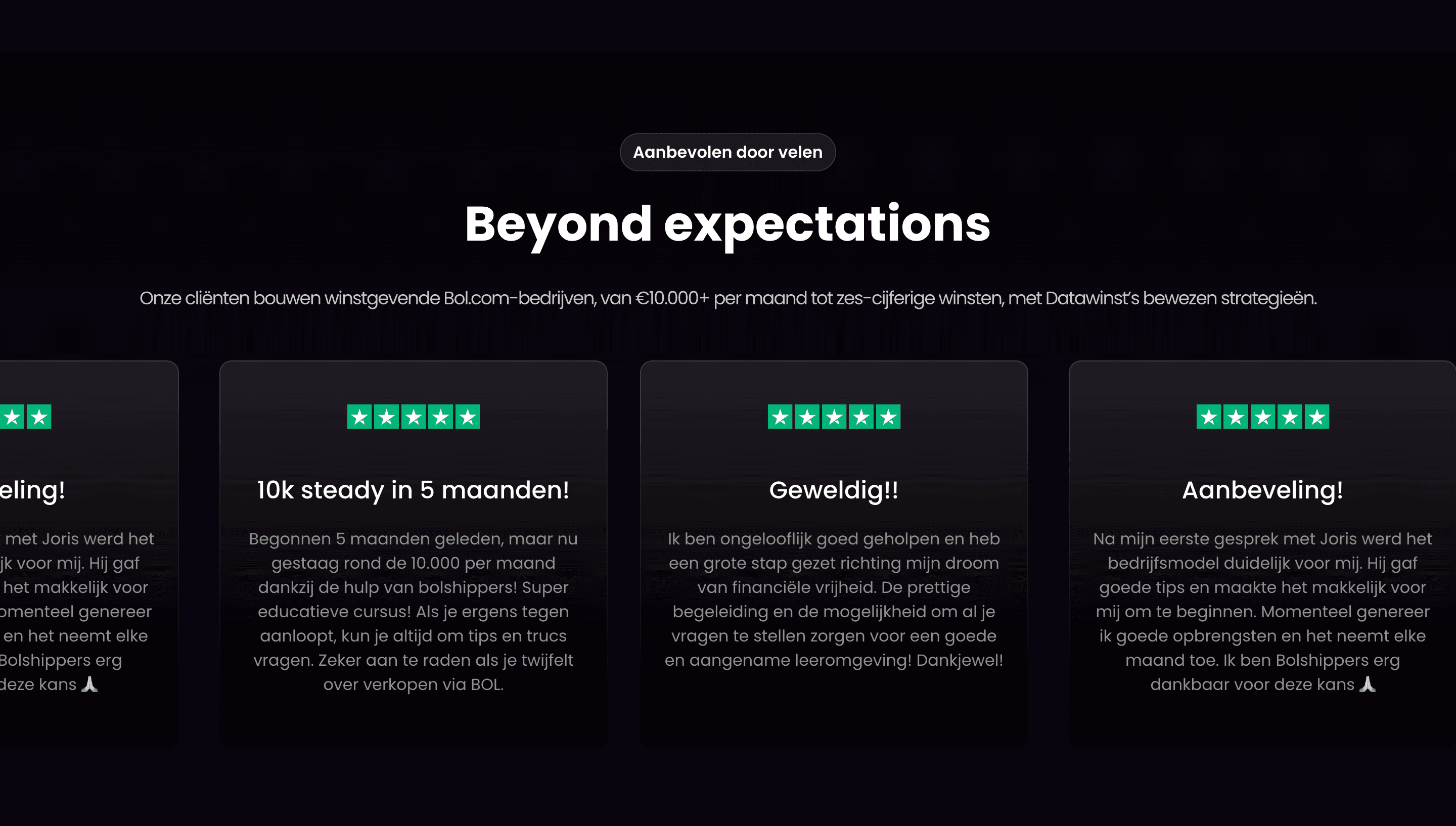 Datawinst project screenshot 4