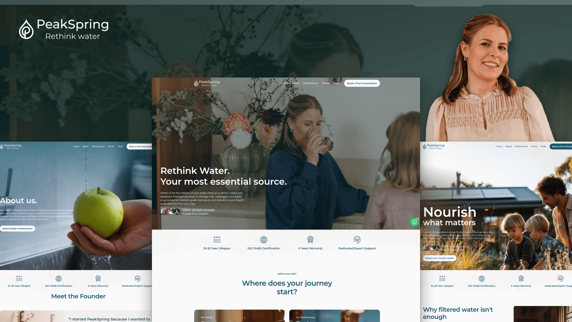 PeakSpring website design by Weblyfe