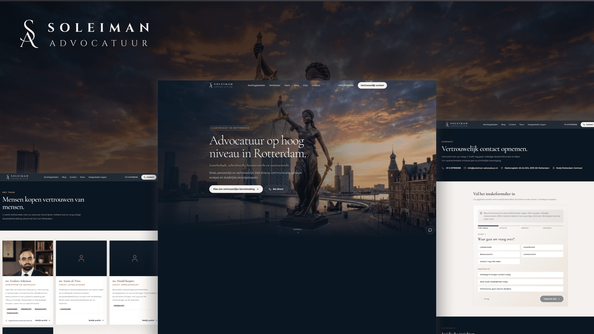 Soleiman Advocatuur website by Weblyfe