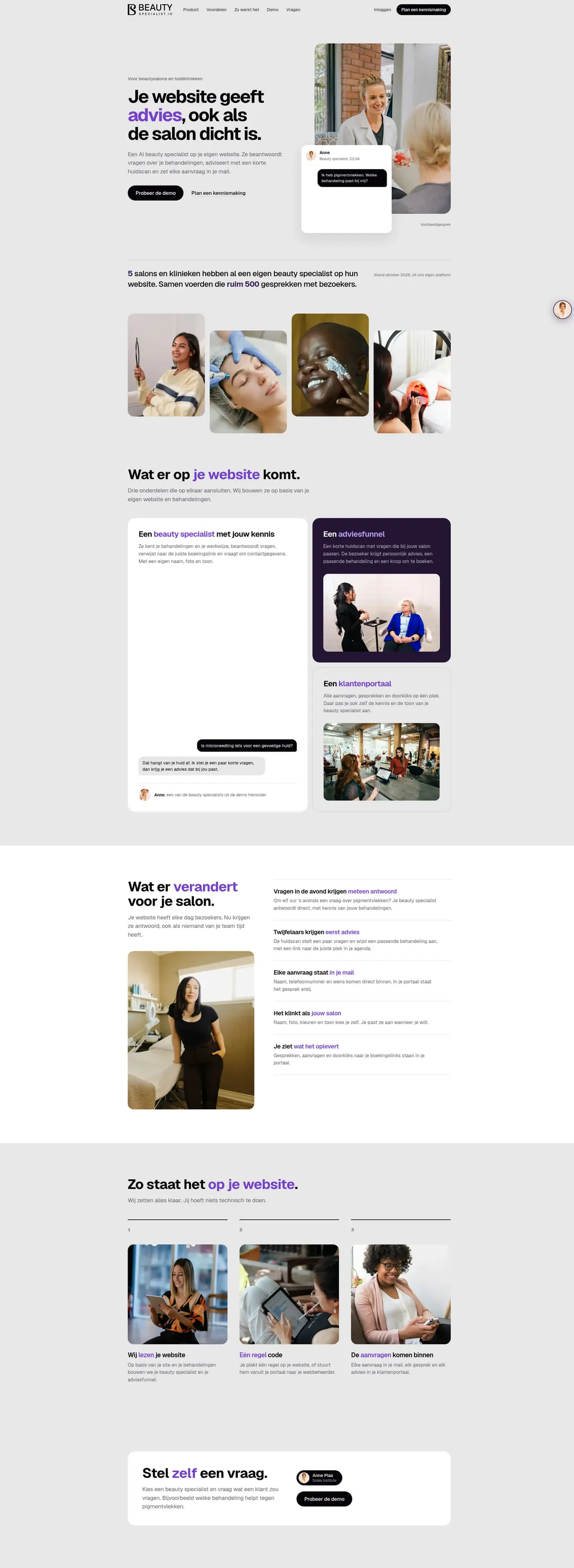 Beauty Specialist, full page