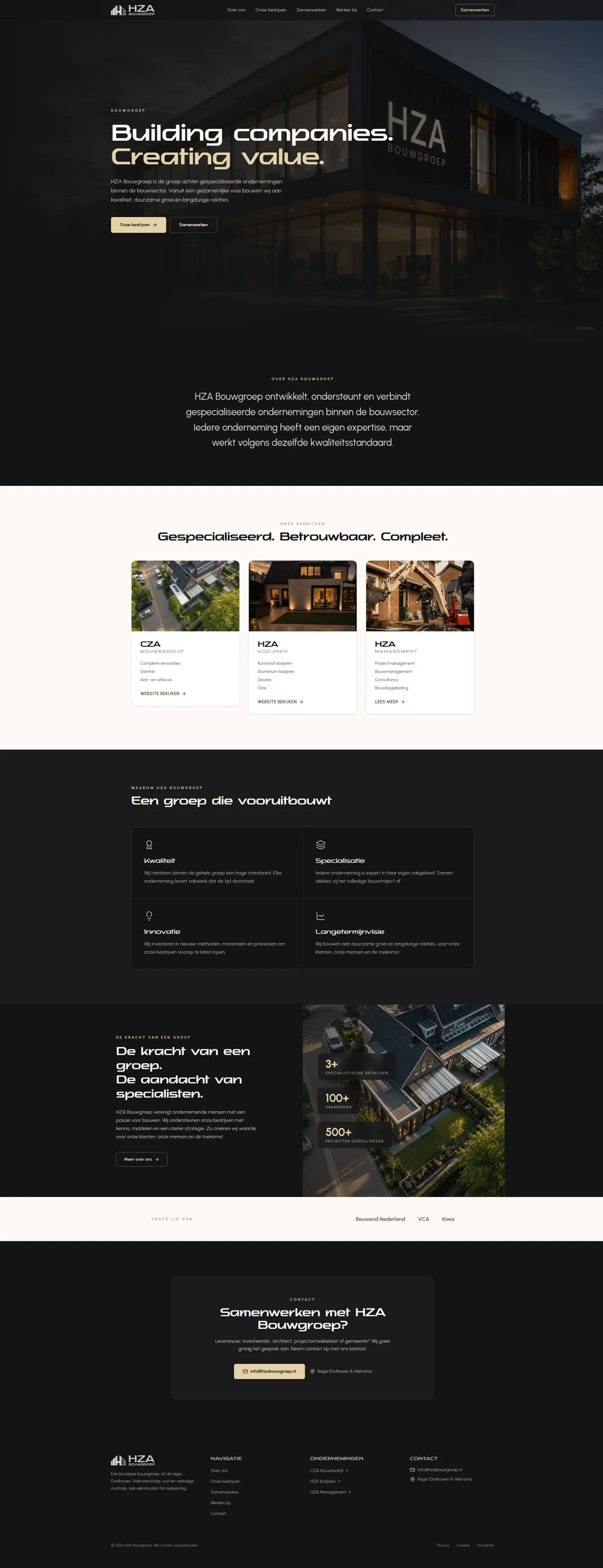 HZA Bouwgroep, full page